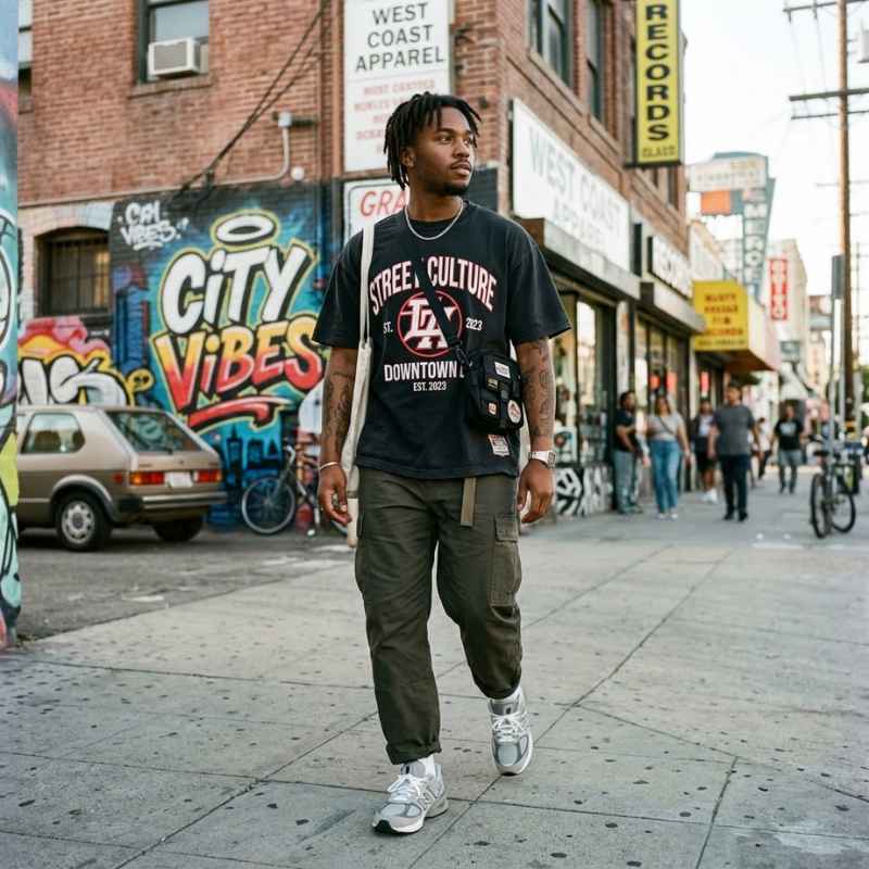 Streetwear T Shirt Men Outfits