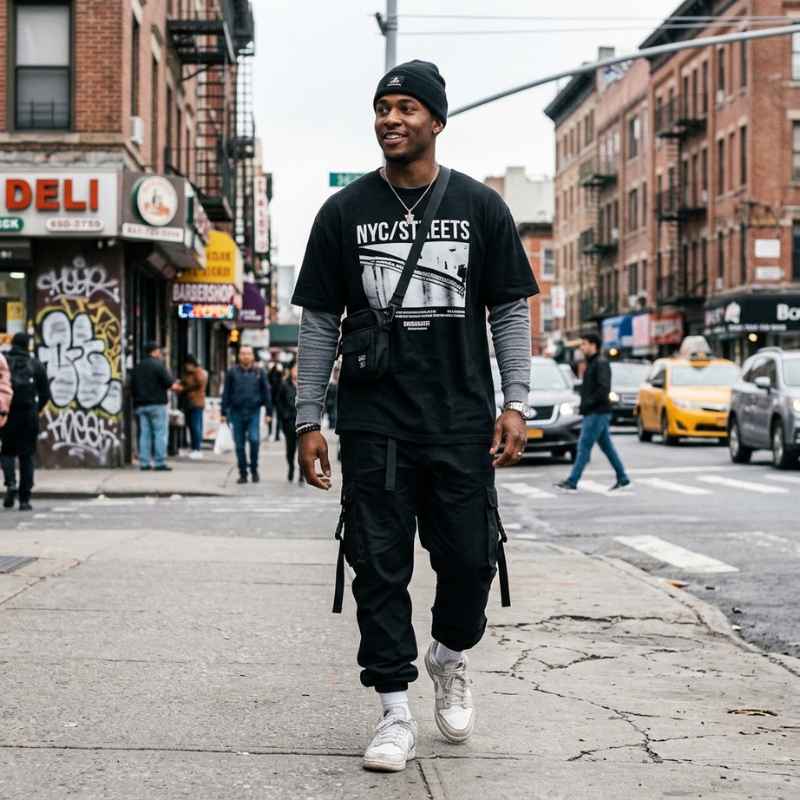 Streetwear T Shirt Men Outfits
