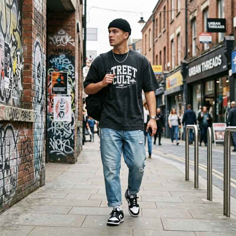 Streetwear T Shirt Men Outfits: How I Style Bold Graphic Tees